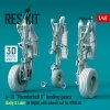 RESKIT RSU48-0540 A-10 Thunderbolt II landing gears (Early & Late) (in flight) with wheels set for GWH kit (3D Printed) 1/48